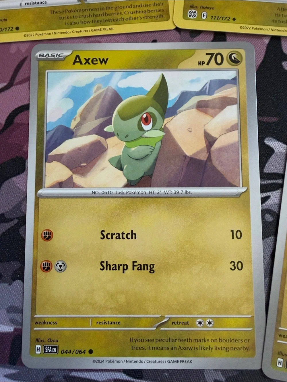 Axew, Fraxure & Haxorus Evolution Lot | Shrouded Fable + Brilliant Stars | 5/$25